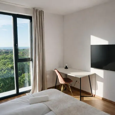 Mieszkanie Z Widokiem Na Morze Trojmiasto - Plaza - Klima - Sauna I Silownia - Parking Gdaňsk